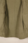Late 1940s–1950s, U.S. Army, M-47 HBT Utility Shirt with Patches, Used