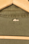 Late 1940s–1950s, U.S. Army, M-47 HBT Utility Shirt with Patches, Used