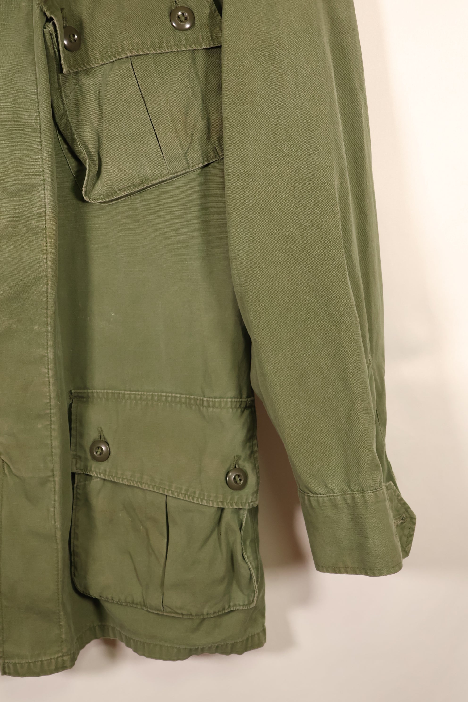 1963–64 Contract, Presumed S-L, 1st Model Jungle Fatigue Jacket with Patches, Used