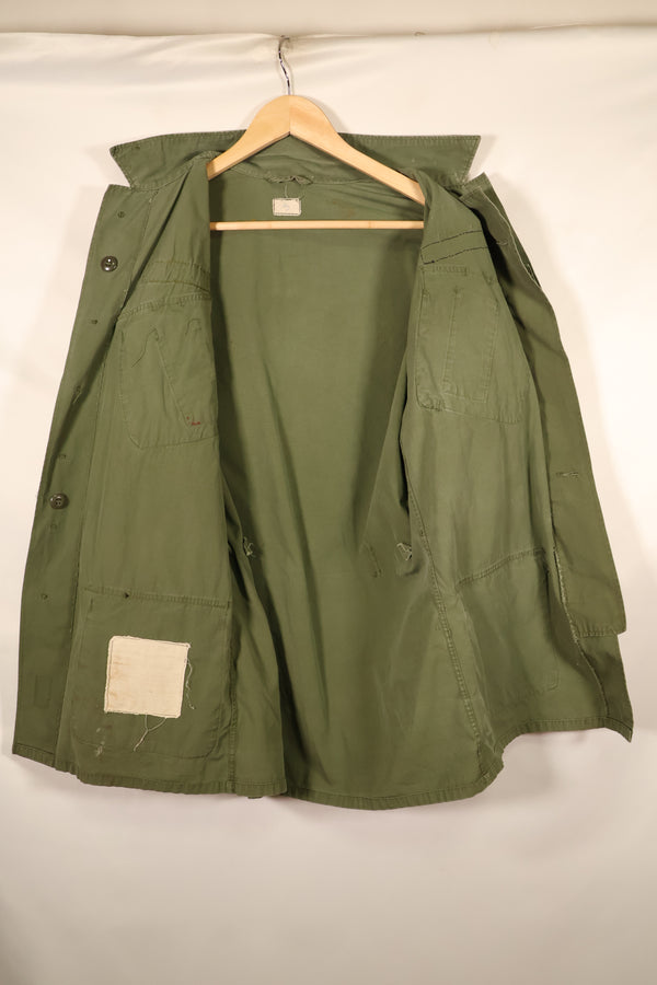 1963–64 Contract, Presumed S-L, 1st Model Jungle Fatigue Jacket with Patches, Used