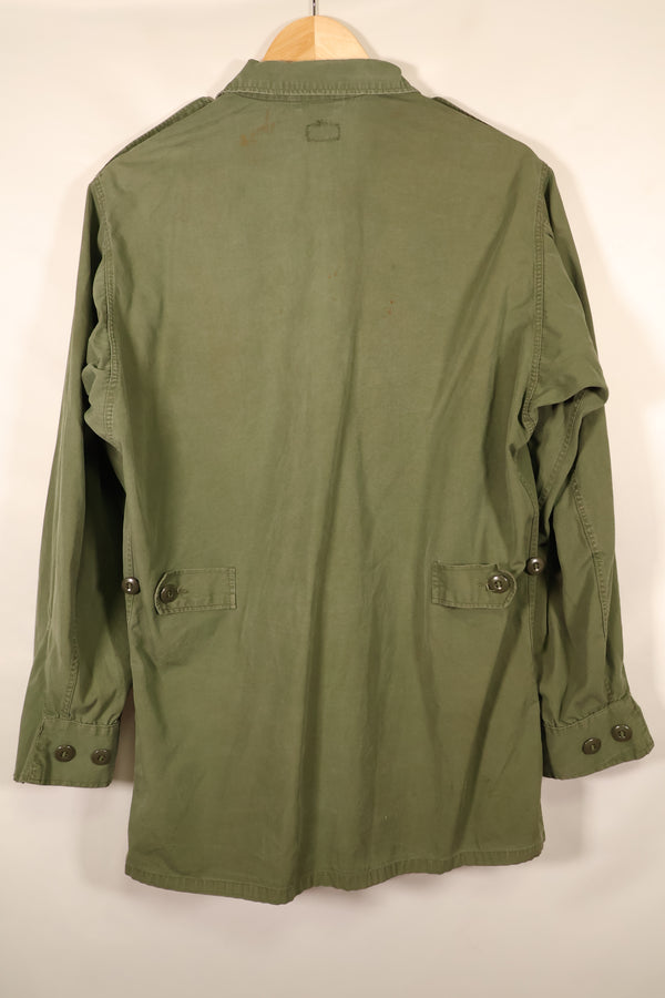 1963–64 Contract, Presumed S-L, 1st Model Jungle Fatigue Jacket with Patches, Used