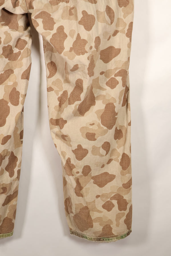 1940年代美国海军陆战队P-44蛙皮迷彩裤，褪色，有划痕，二手