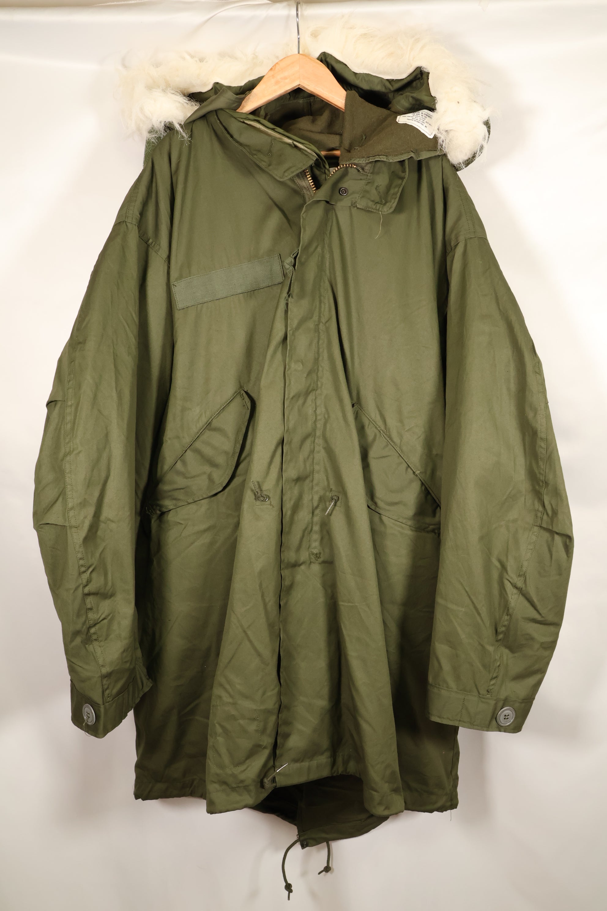 1973年和1983年合同款带帽MR M65野战派克大衣，鱼尾派克大衣，几乎全新