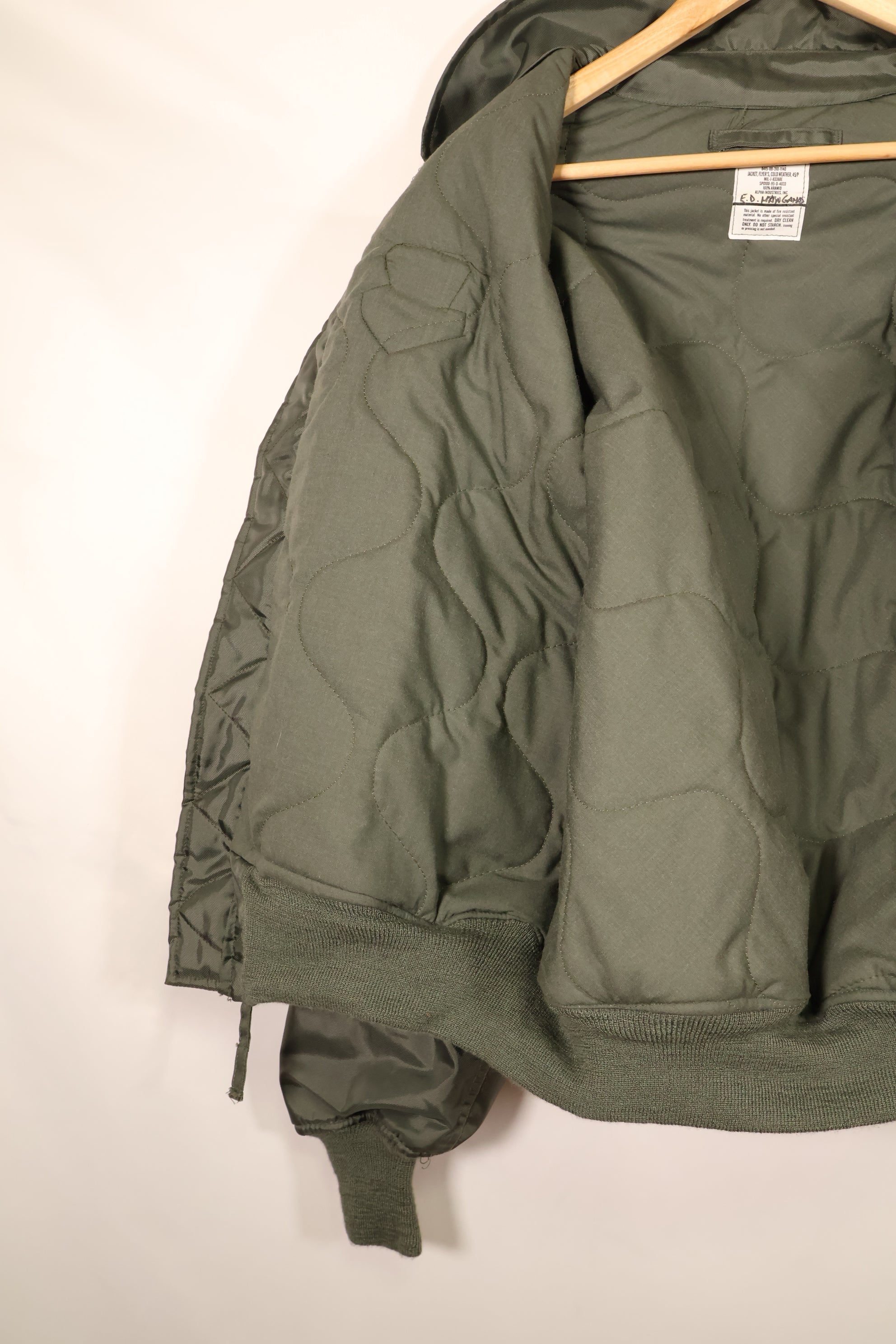 1995年契約　X-LARGE　アメリカ空軍　USAF　CWU-45P　コールドウェザーフライトジャケット　中古品