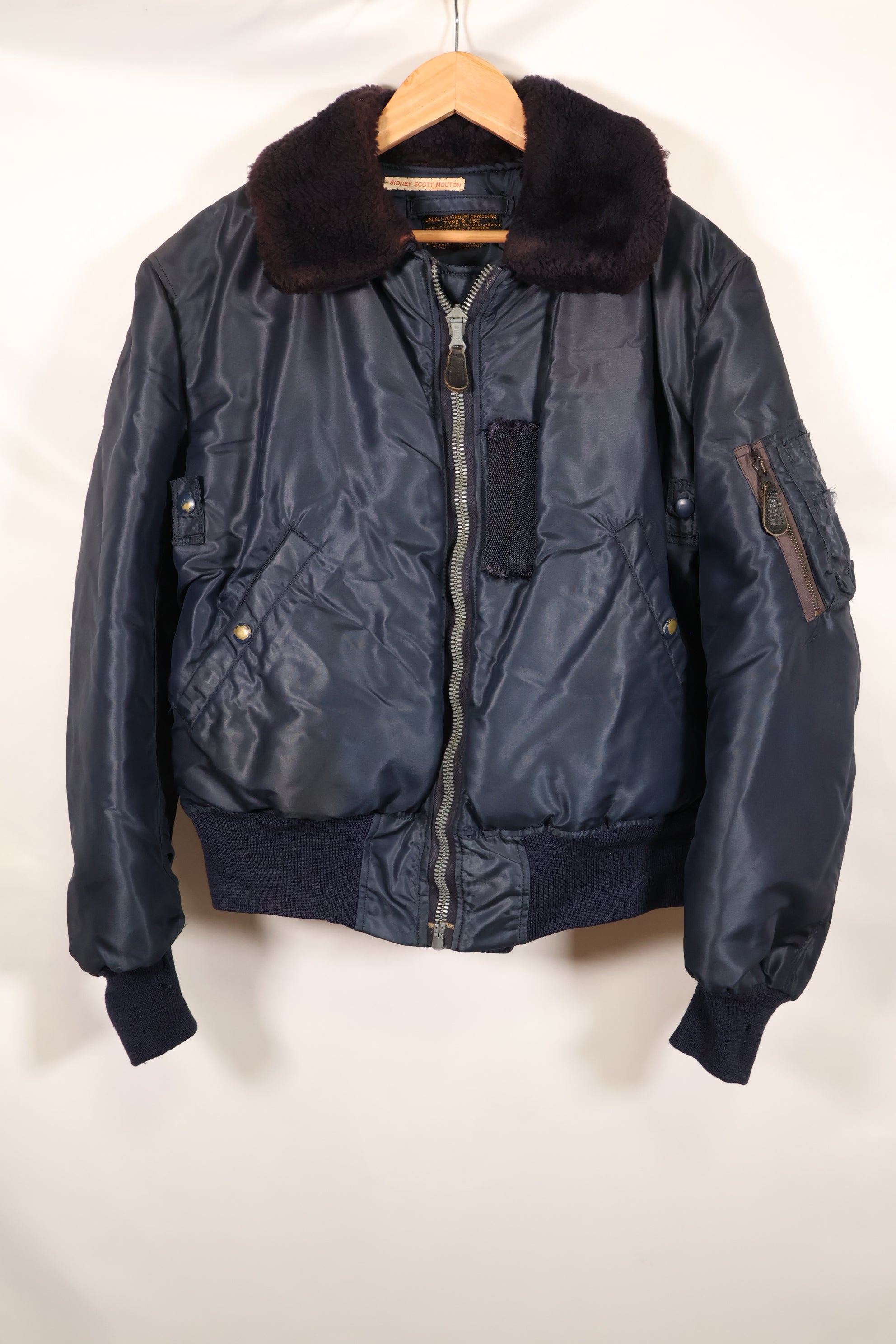 20世纪50年代早期美国空军B-15C飞行夹克，中级军区，二手