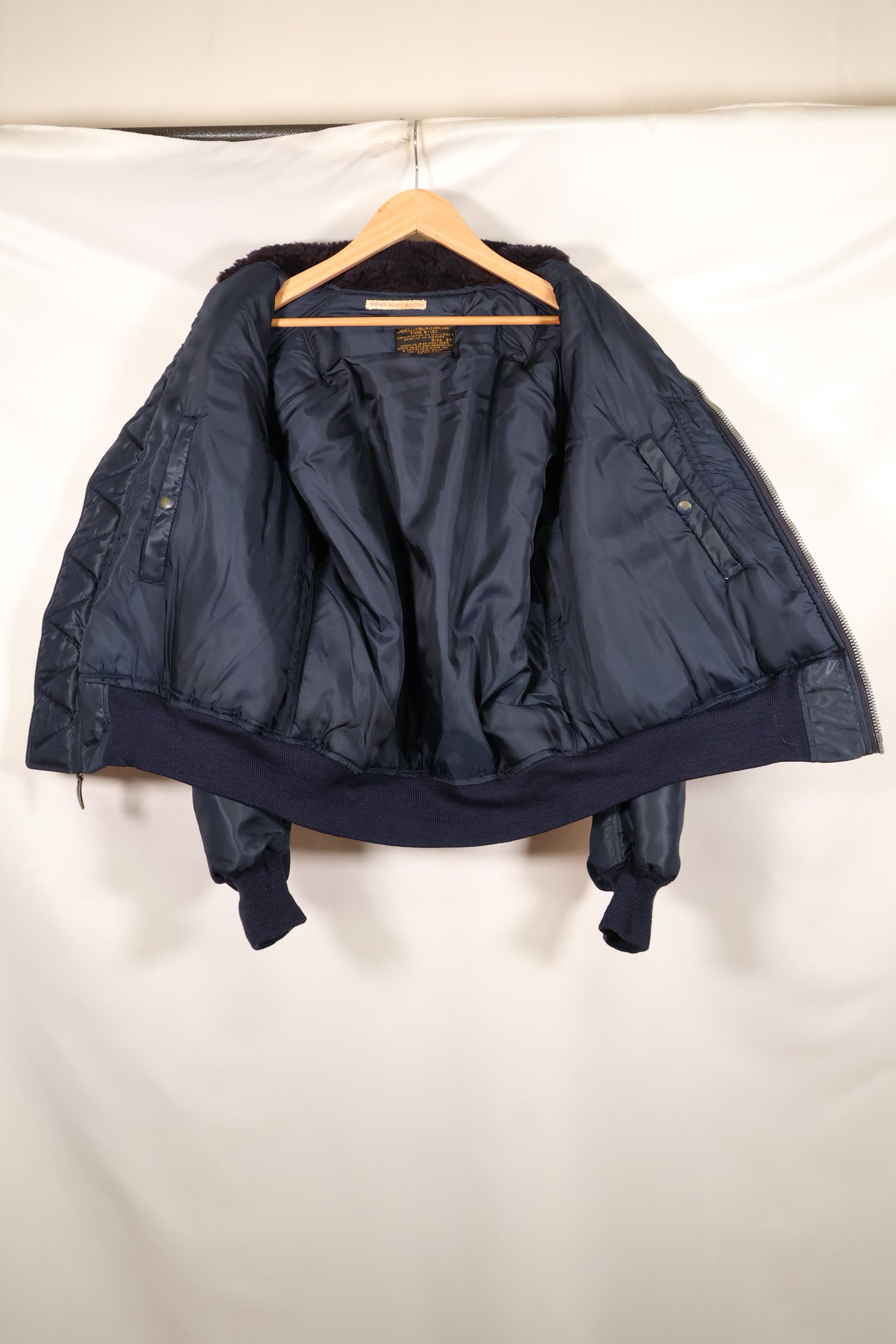 20世纪50年代早期美国空军B-15C飞行夹克，中级军区，二手