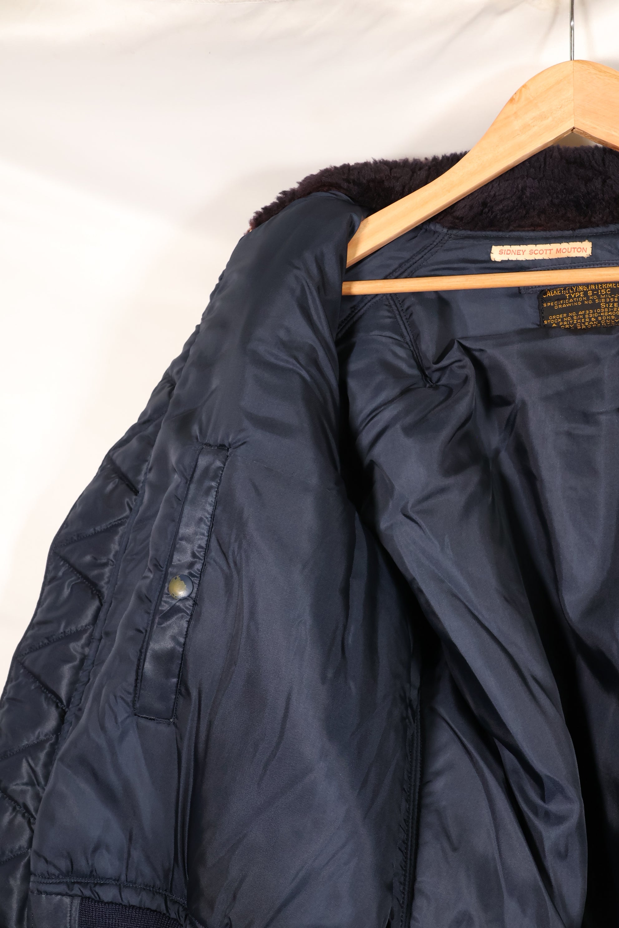 20世纪50年代早期美国空军B-15C飞行夹克，中级军区，二手