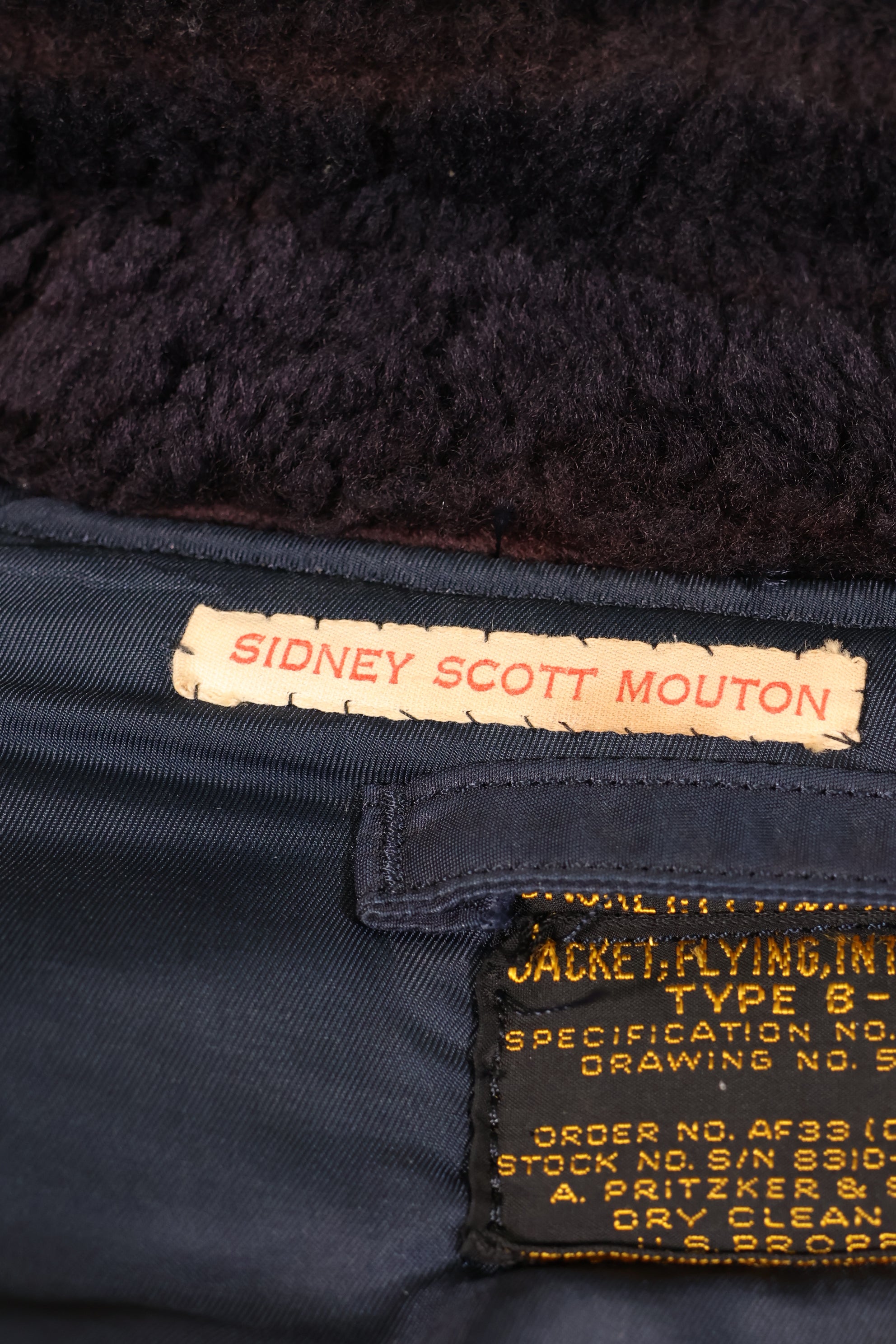 20世纪50年代早期美国空军B-15C飞行夹克，中级军区，二手