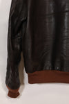 2000's size 44 Real McCoys A-2 flight jacket, repaired, used