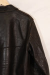 2000's size 44 Real McCoys A-2 flight jacket, repaired, used