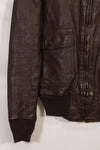 Early 1960s lot size 40 U.S. Marine Corps G-1 UGLY ANGENLS flight jacket, used.