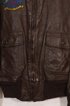 Early 1960s lot size 40 U.S. Marine Corps G-1 UGLY ANGENLS flight jacket, used.