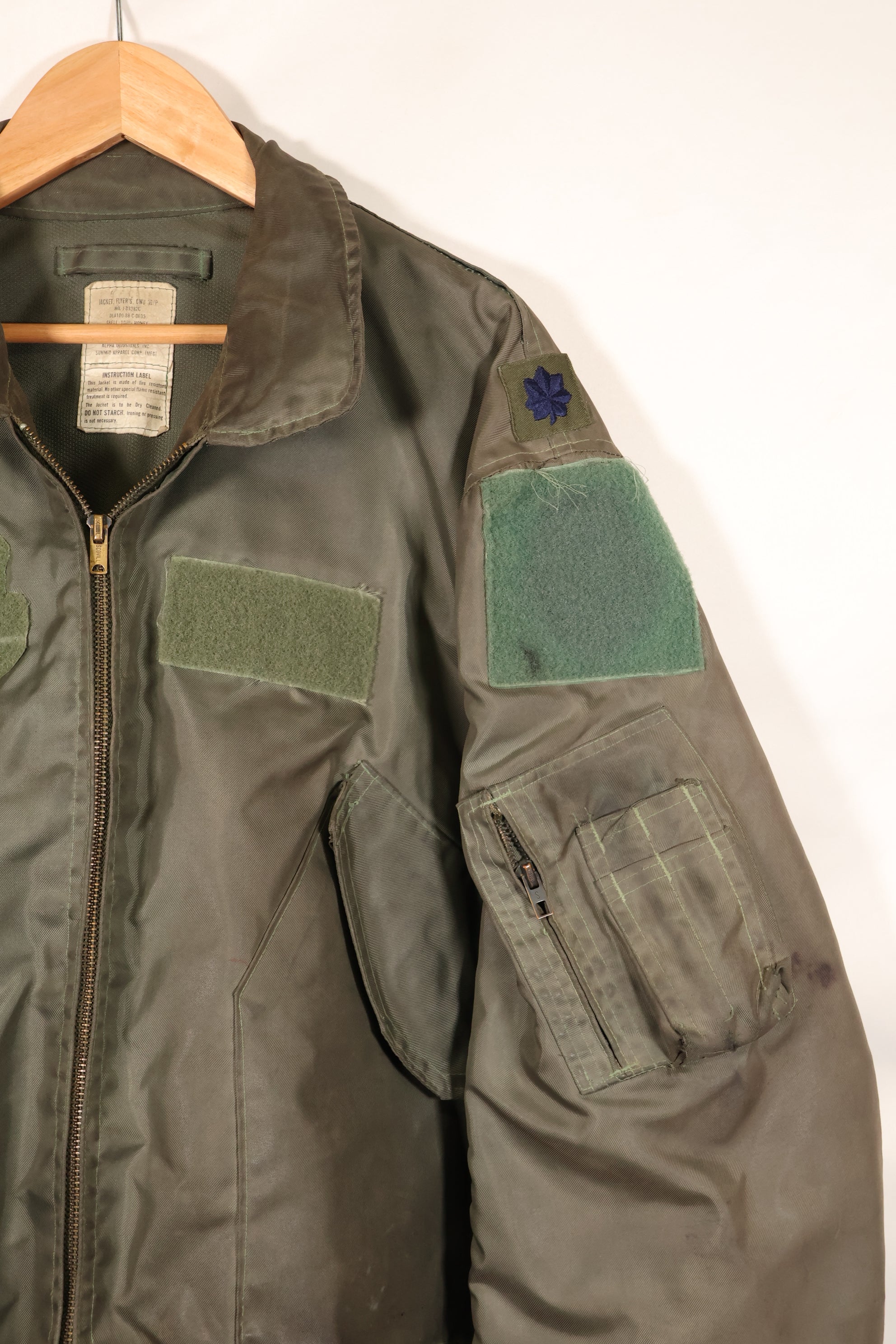 1988 Contract LARGE USAF CWU-36P Flight Jacket Light Zone Used