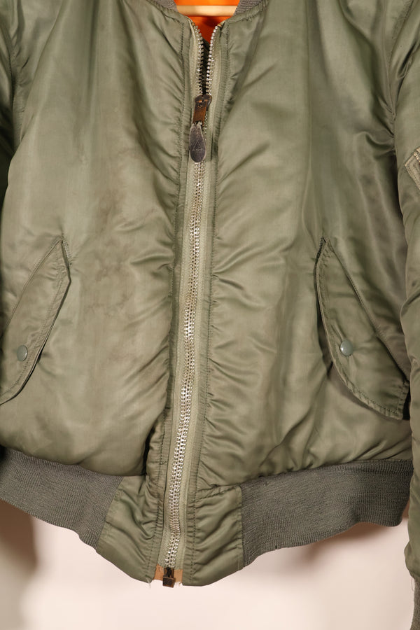 1970 Contract, MEDIUM, U.S. Air Force (USAF), MA-1 Flight Jacket, Good Condition, Used
