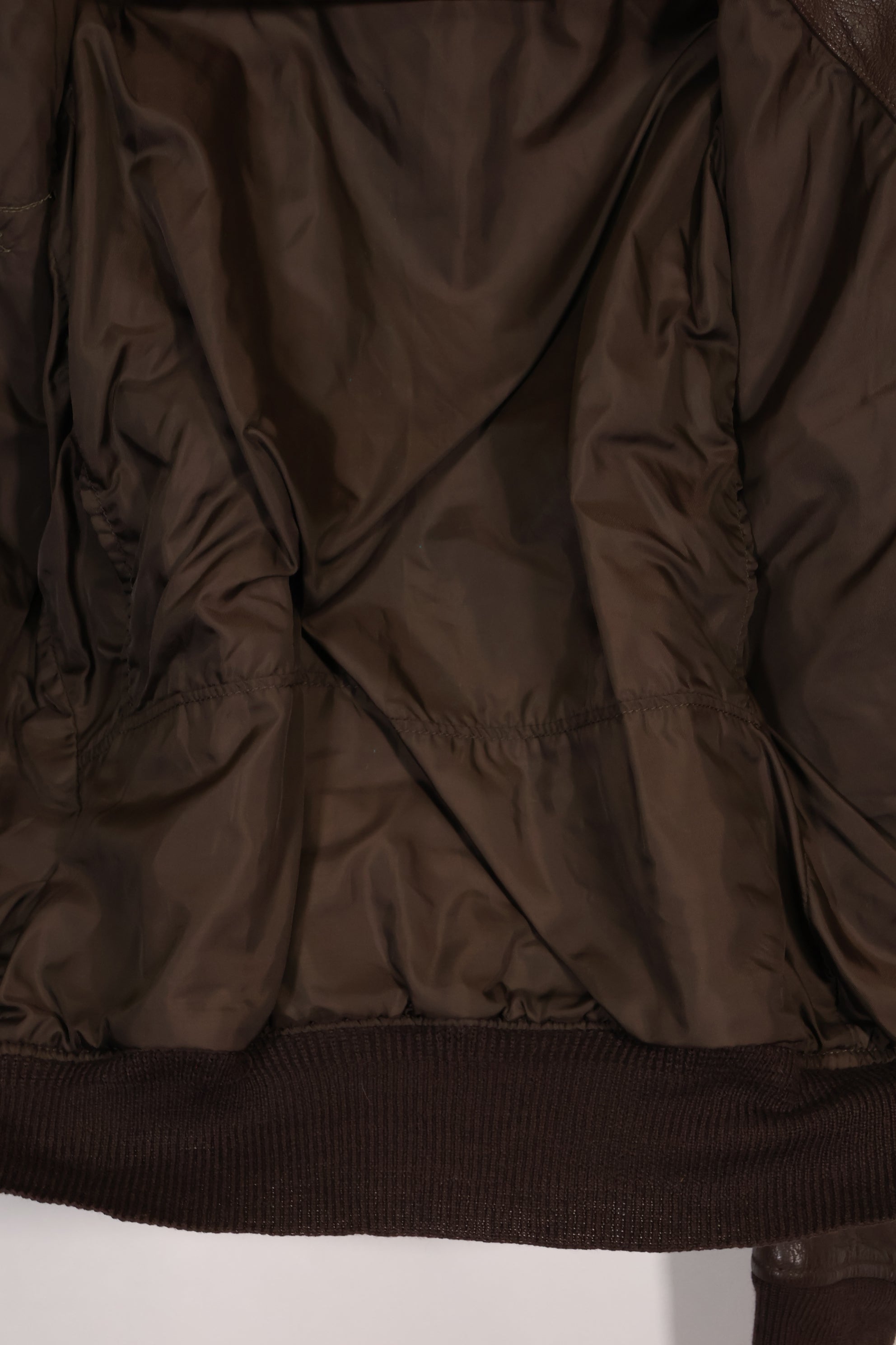 Early 1960s lot size 40 U.S. Marine Corps G-1 UGLY ANGENLS flight jacket, used.