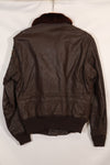 Early 1960s lot size 40 U.S. Marine Corps G-1 UGLY ANGENLS flight jacket, used.