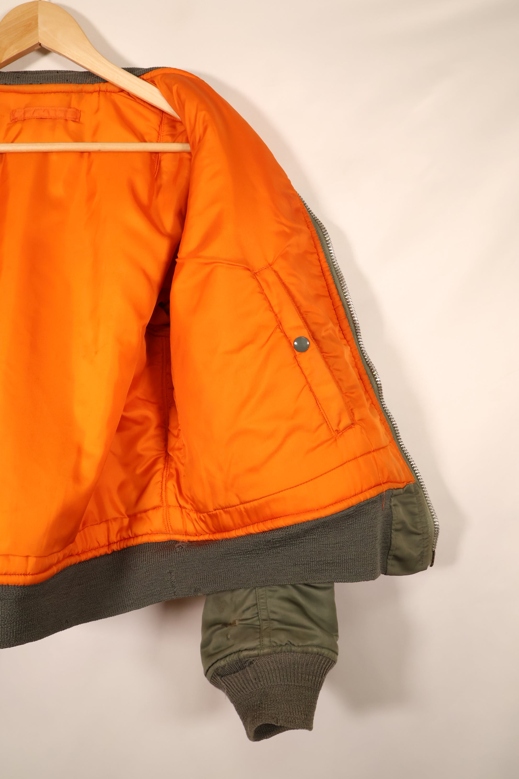 1970 Contract, MEDIUM, U.S. Air Force (USAF), MA-1 Flight Jacket, Good Condition, Used