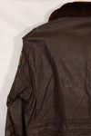 Early 1960s lot size 40 U.S. Marine Corps G-1 UGLY ANGENLS flight jacket, used.