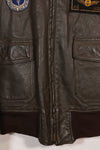 1968 contract size 42 US Navy G-1 flight jacket FAIRECONRON ONE used