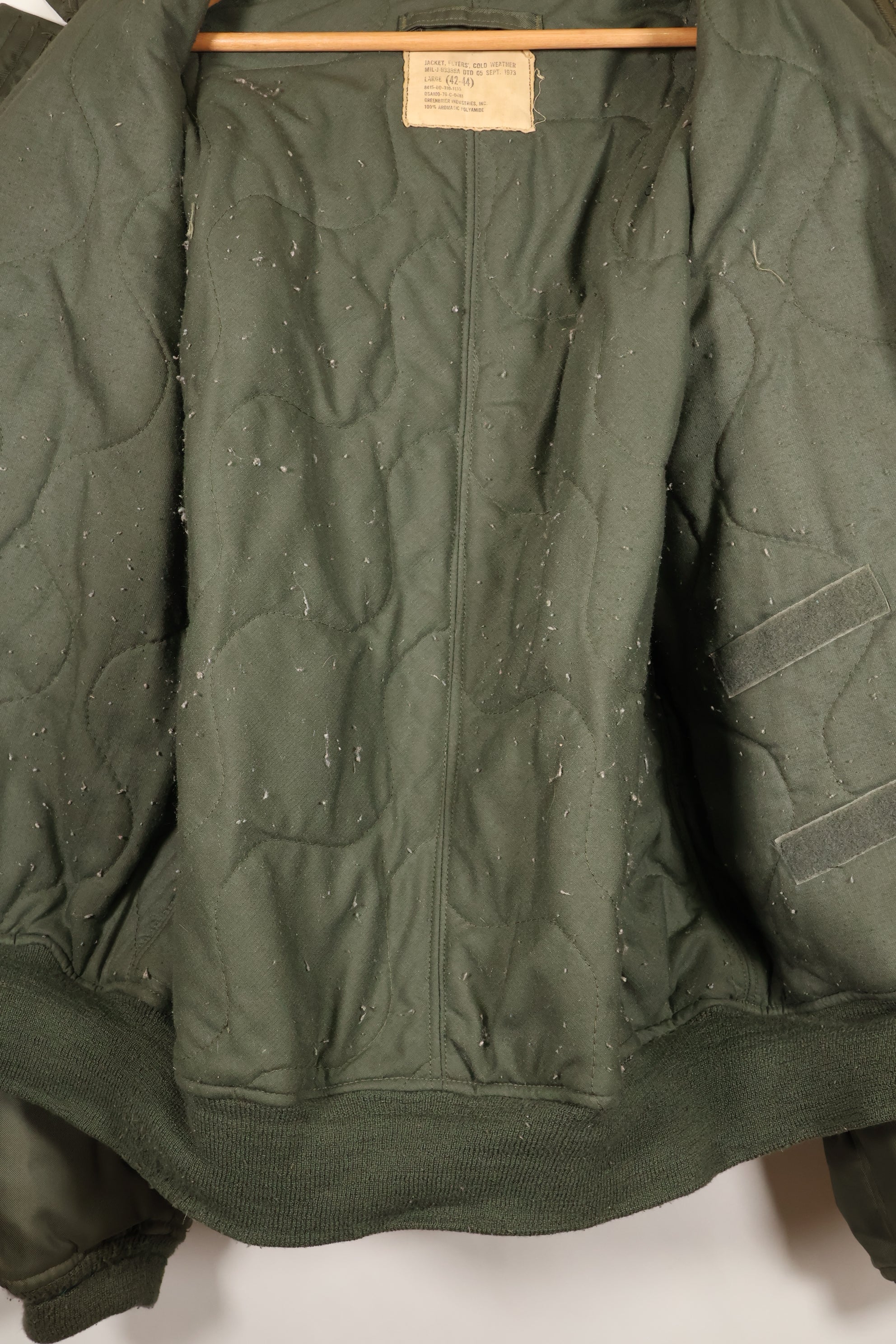 1976 Contract LARGE US Navy CWU-45P Flight Jacket Intermediates Used