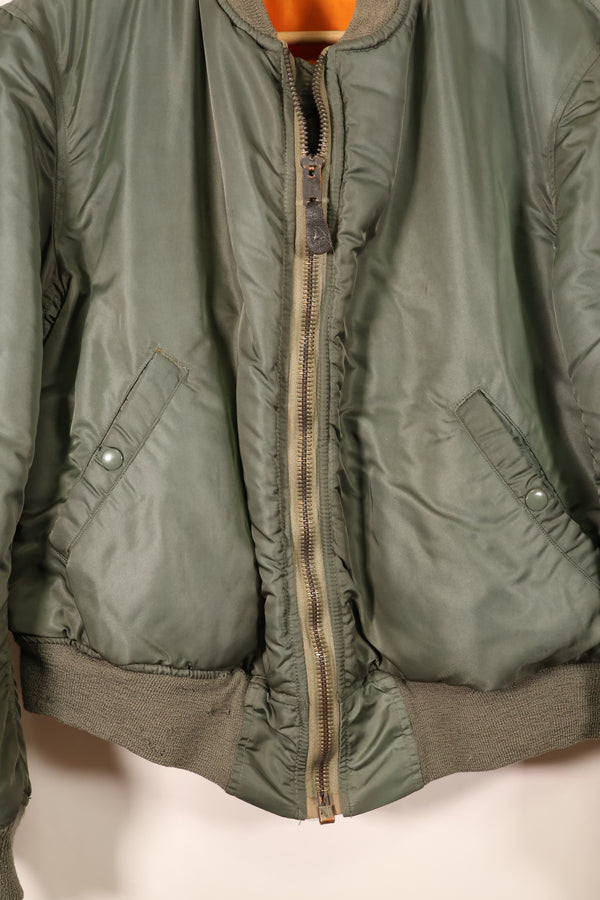 1968 Contract, LARGE, U.S. Air Force (USAF), MA-1 Flight Jacket, Mid-Period Model, Used