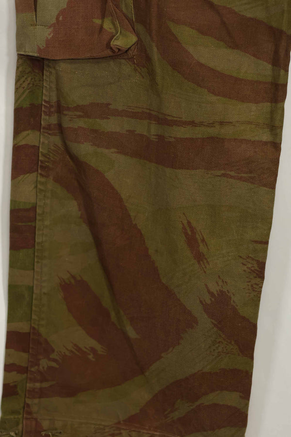 1950s French Army Lizard Camouflage TAP 47/52 Airborne Pants Rare Used