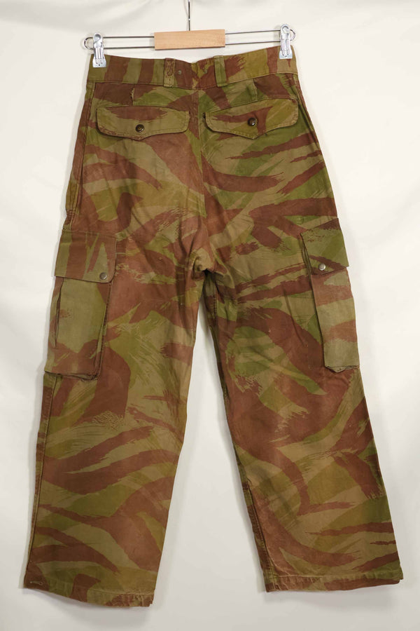 1950s French Army Lizard Camouflage TAP 47/52 Airborne Pants Rare Used