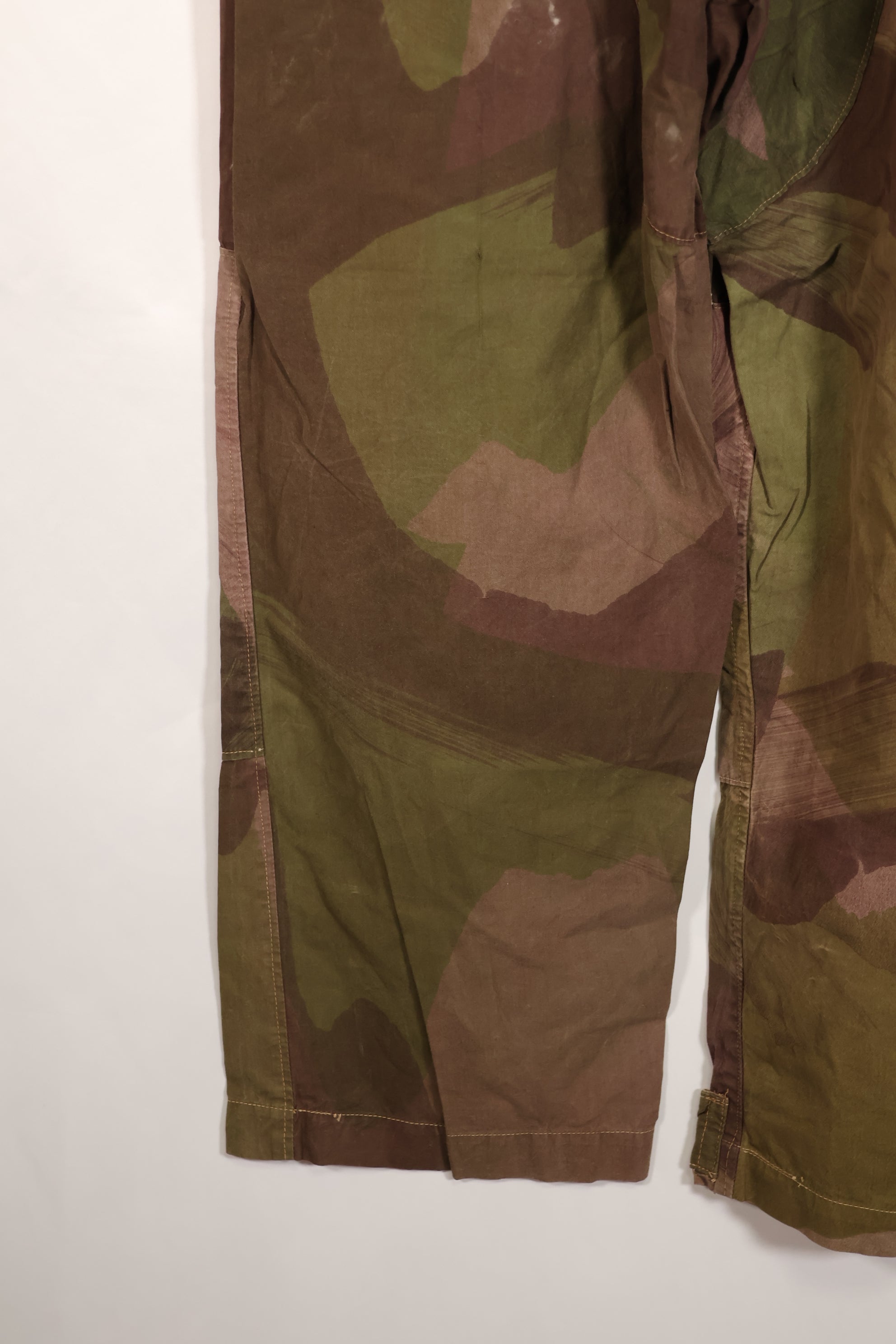 Real 1944 British Army SAS Trousers WINDPROOF Camouflage Pants Size No.1 Used