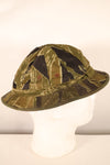 Authentic Fabric: South Vietnamese Marine Corps (VNMC) 3rd Pattern Transition-Period Fabric, Tiger Stripe Boonie Hat Replica