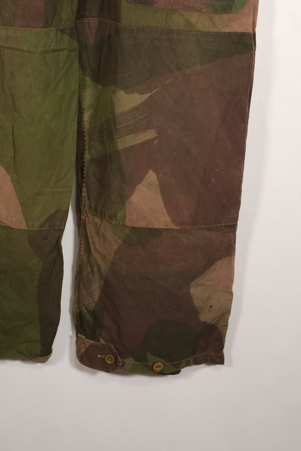 Real British Army SAS Trousers WINDPROOF Camouflage Pants Size No.4 Used