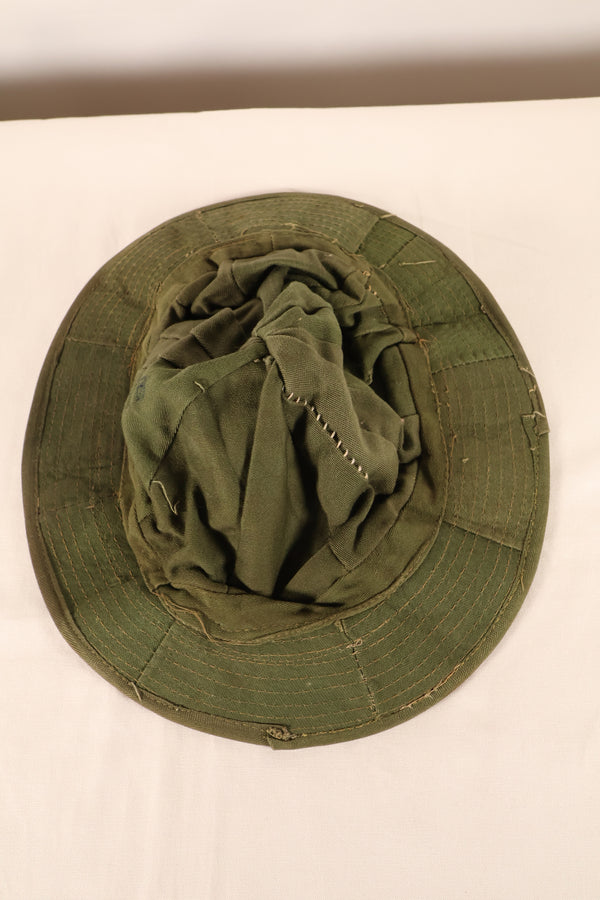 Authentic Fabric: South Vietnamese Marine Corps (VNMC) 3rd Pattern Transition-Period Fabric, Tiger Stripe Boonie Hat Replica