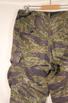 Estimated circa 1966; Privately sourced; Silver Tiger pattern; Tiger stripes; 2nd Model fatigue pants cut; Used