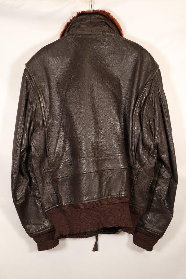 1960年代ロット　サイズ42　アメリカ海軍　G-1　フライトジャケット　Submarine Squadron Sixteen パッチ付き　中古品