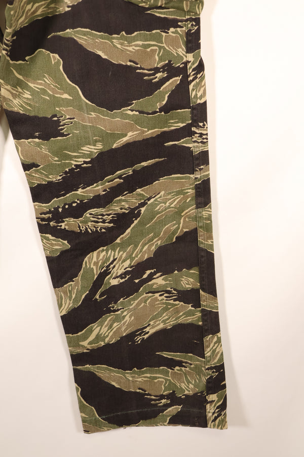 Circa 1965–66; Estimated A-L; Okinawa Tiger Pattern; Tiger Stripe; Pants; Asian Cut; JWD; Used