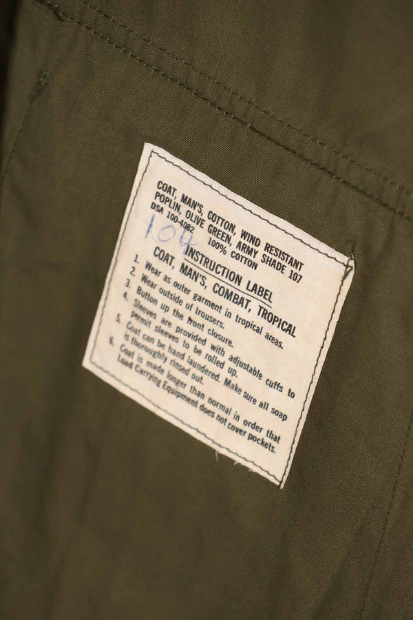 Real 1966-1967 3rd Model Jungle Fatigue Jacket L-R, almost unused.