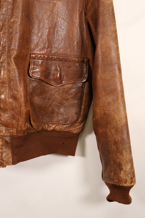 1940 年代 42 码美国空军 A-2 飞行夹克 Rough Wear Clothing Co.