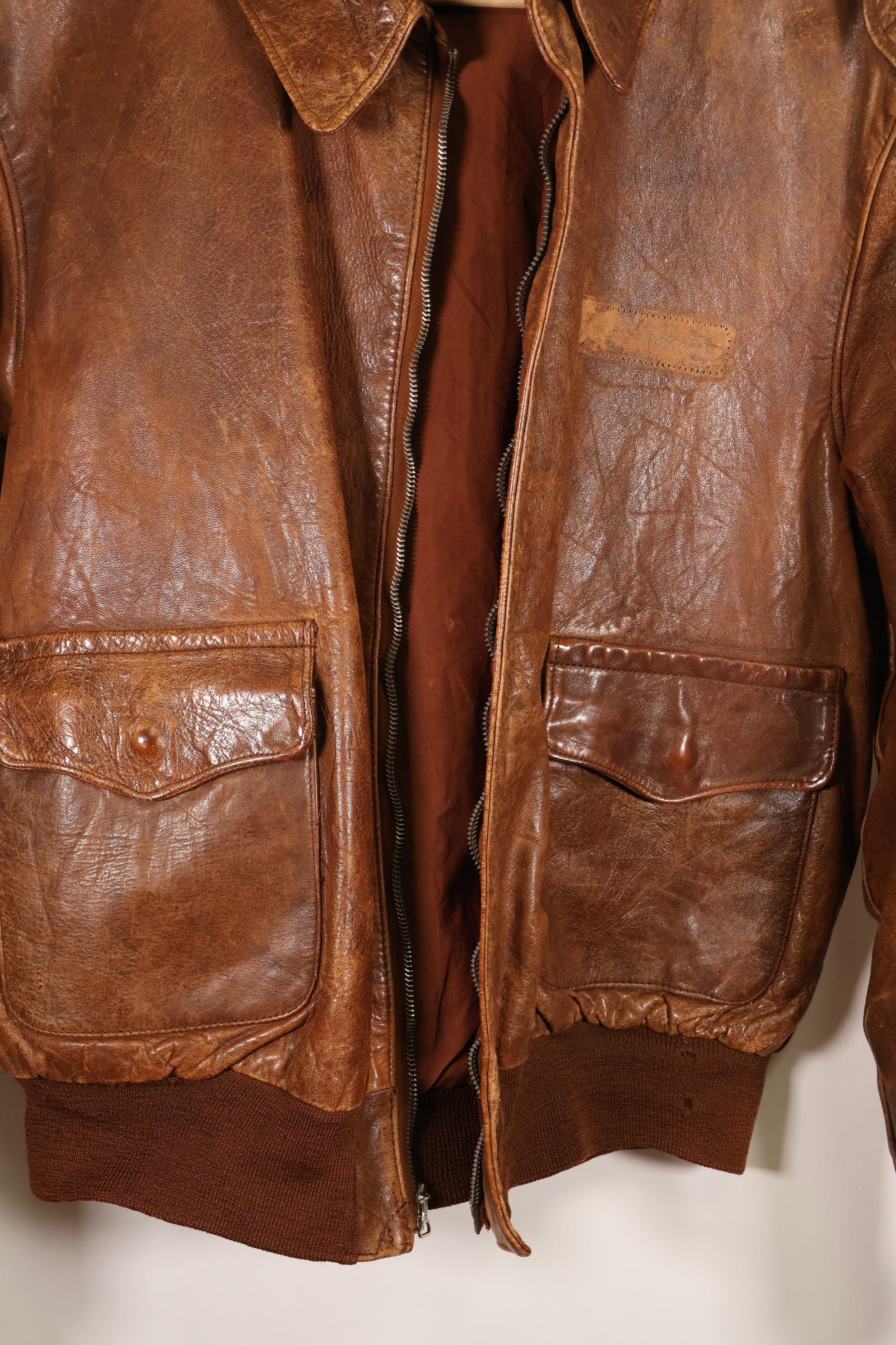 1940 年代 42 码美国空军 A-2 飞行夹克 Rough Wear Clothing Co.