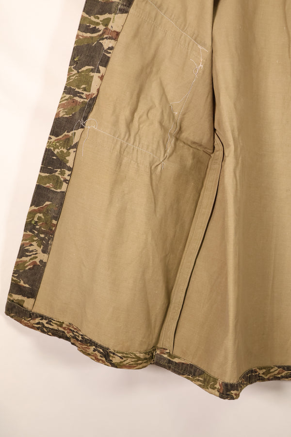 Late 1960s | Locally made | Estimated to be made in Vietnam or Thailand | Tiger-striped shirt | Used