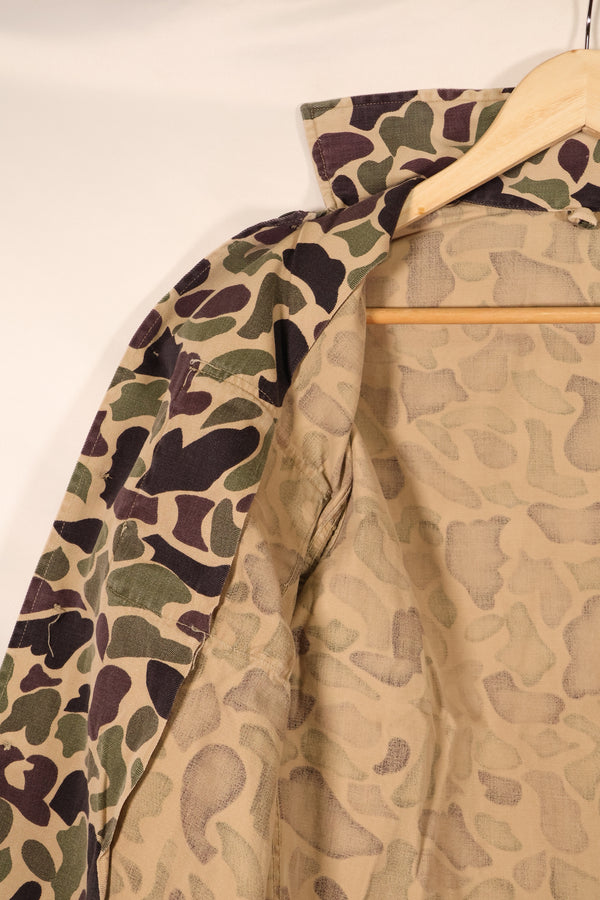 Early 1960s, A-M Equivalent, CIDG, Beogam Camouflage, Asian Cut, Shirt, Locally Made, Frog Skin Camouflage, Used