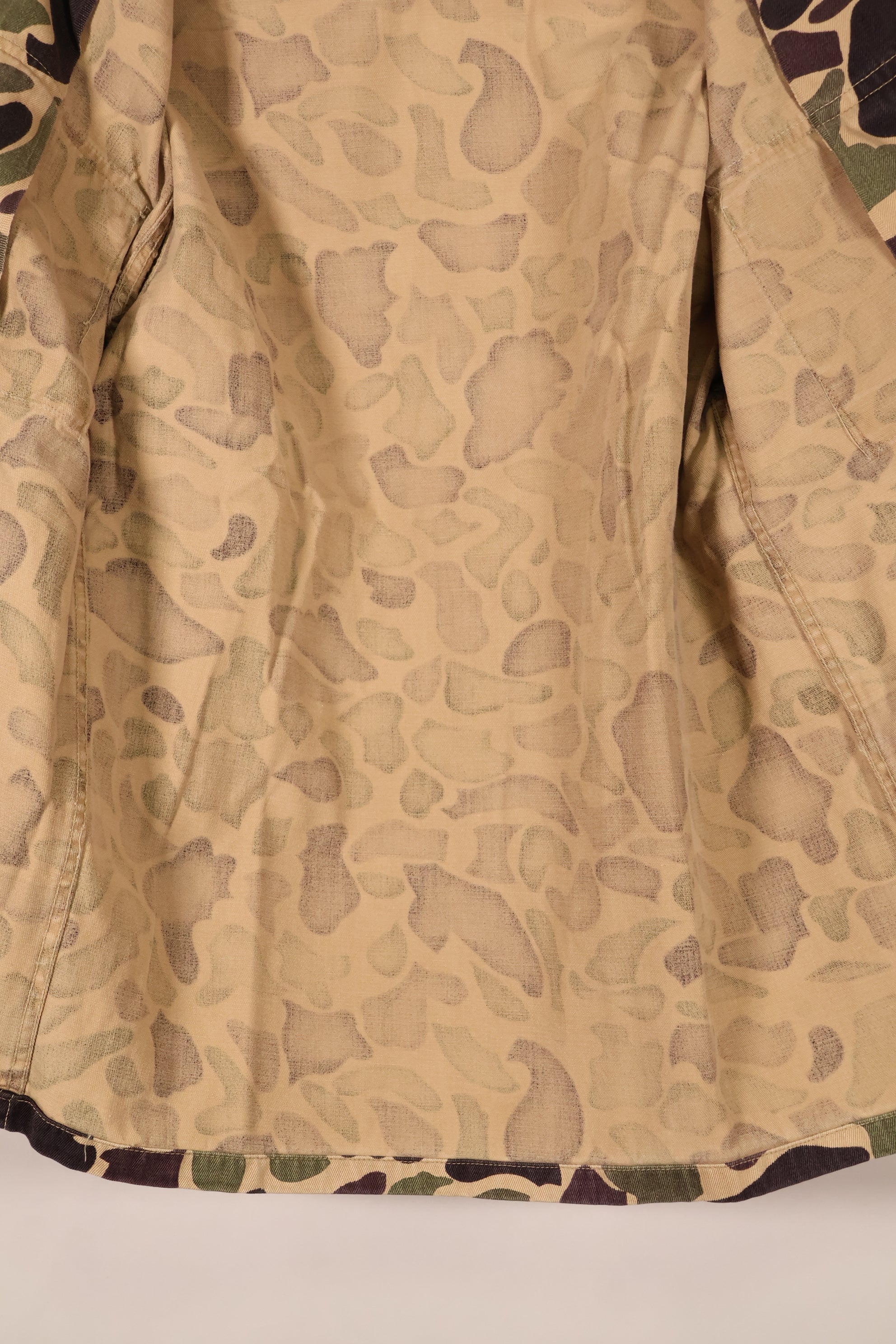 Early 1960s, A-M Equivalent, CIDG, Beogam Camouflage, Asian Cut, Shirt, Locally Made, Frog Skin Camouflage, Used