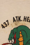 1960s U.S. Army, Vietnam War, 437th Attack Helicopter Company, T-shirt, used.