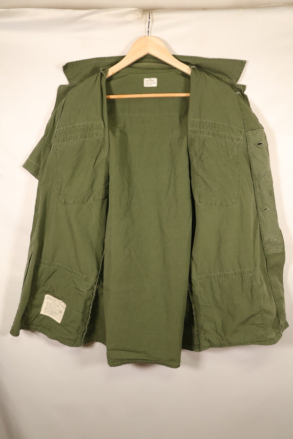 1968 Contract, M-R, 4th Model Jungle Fatigue Jacket, USN, Short-Sleeve Custom, Used