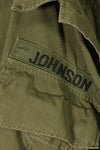 1969 Contract, S-L, Taylor Markings, 4th Model Jungle Fatigue Jacket, USAF, Short-Sleeve Custom, Used