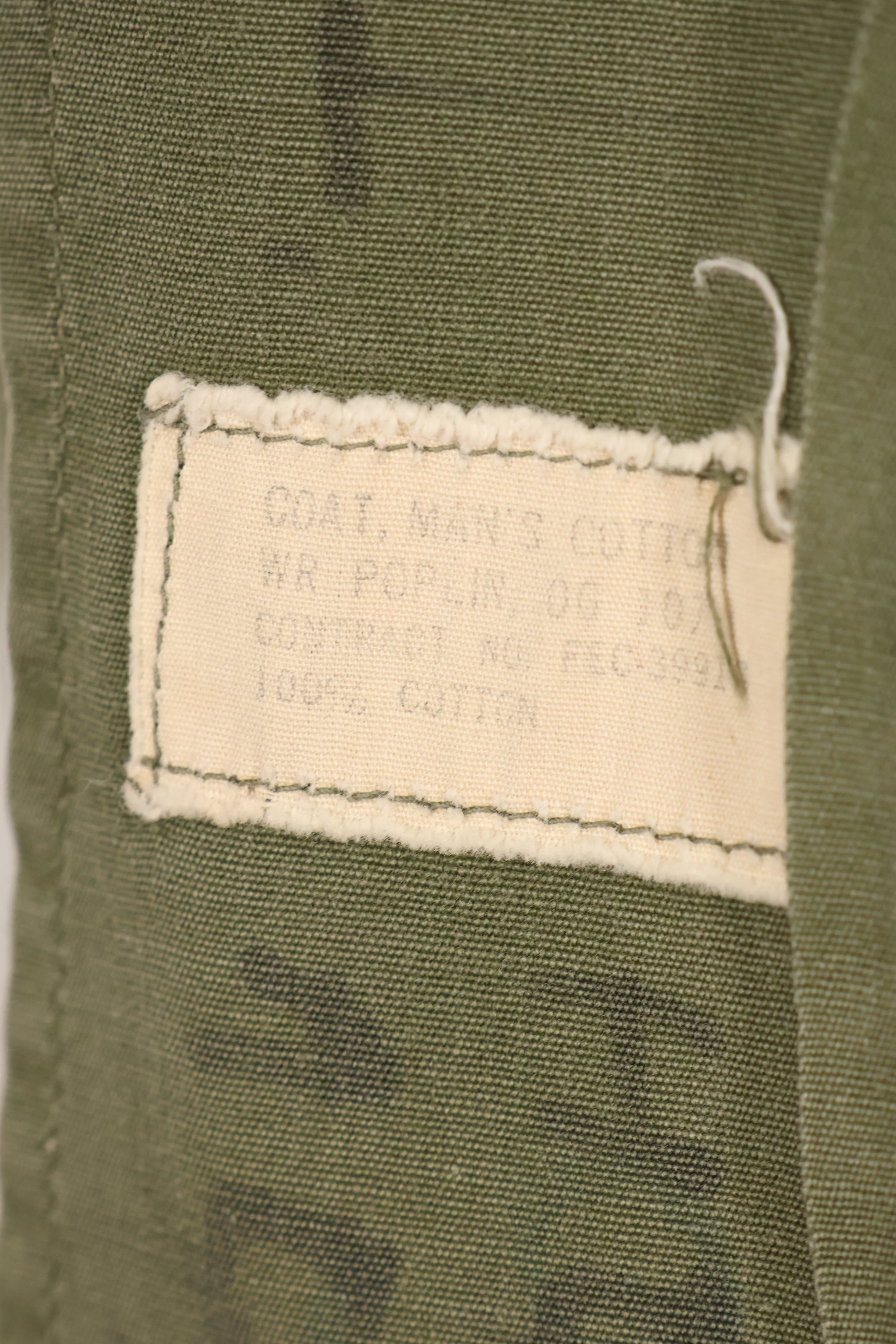 20 世纪 60 年代早期估计 S-S 日本第二型丛林疲劳夹克，FEC 合同工，二手。