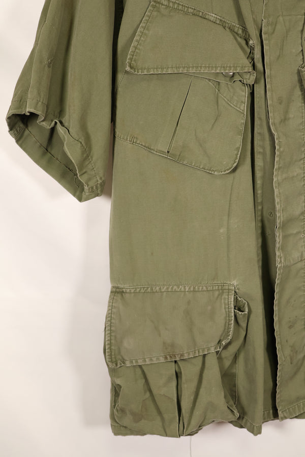 Circa 1965 M-S FEC Contract Made in Japan 2nd Model Jungle Fatigue Jacket Short Sleeve Custom Used