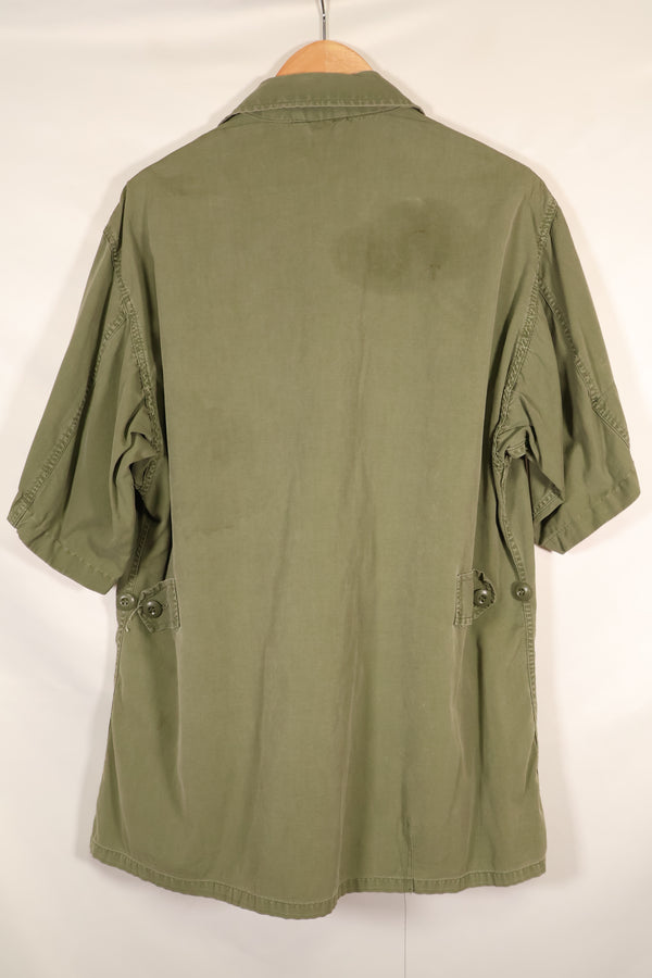 Circa 1965 M-S FEC Contract Made in Japan 2nd Model Jungle Fatigue Jacket Short Sleeve Custom Used