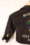 1966, Children size, Vietnam War, Tour Jacket, Viet Cong, QUINHON, Zipper Damaged, Used