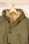 1940s MEDIUM M-1947 Field Parka, Army/Marine Corps, Shows Signs of Wear, Used