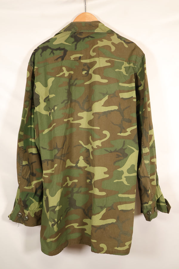 1966-67 Contract M-R ERDL Early Print Jungle Fatigue Jacket Used