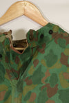 Real 1944 USMC frogskin camouflage rubberized rain poncho, good condition, used.